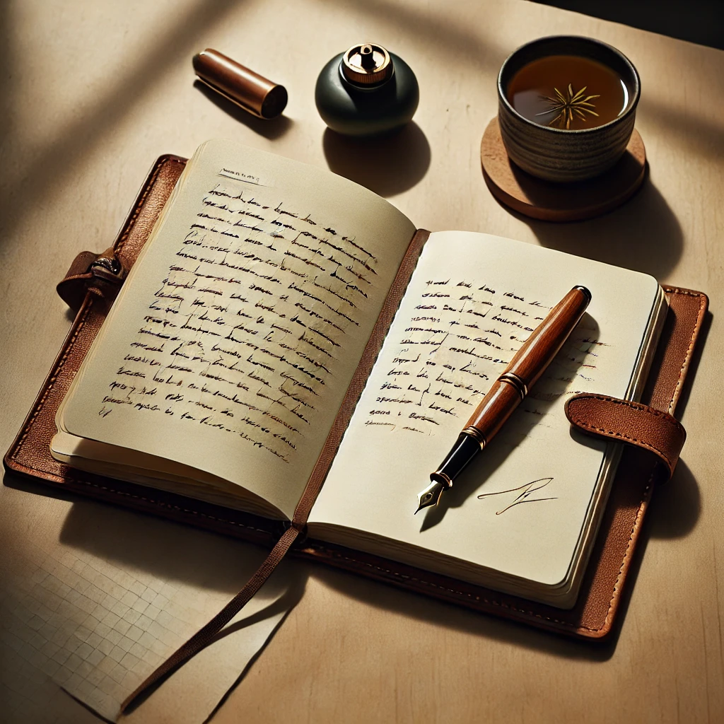Quiet journaling ritual for stress relief