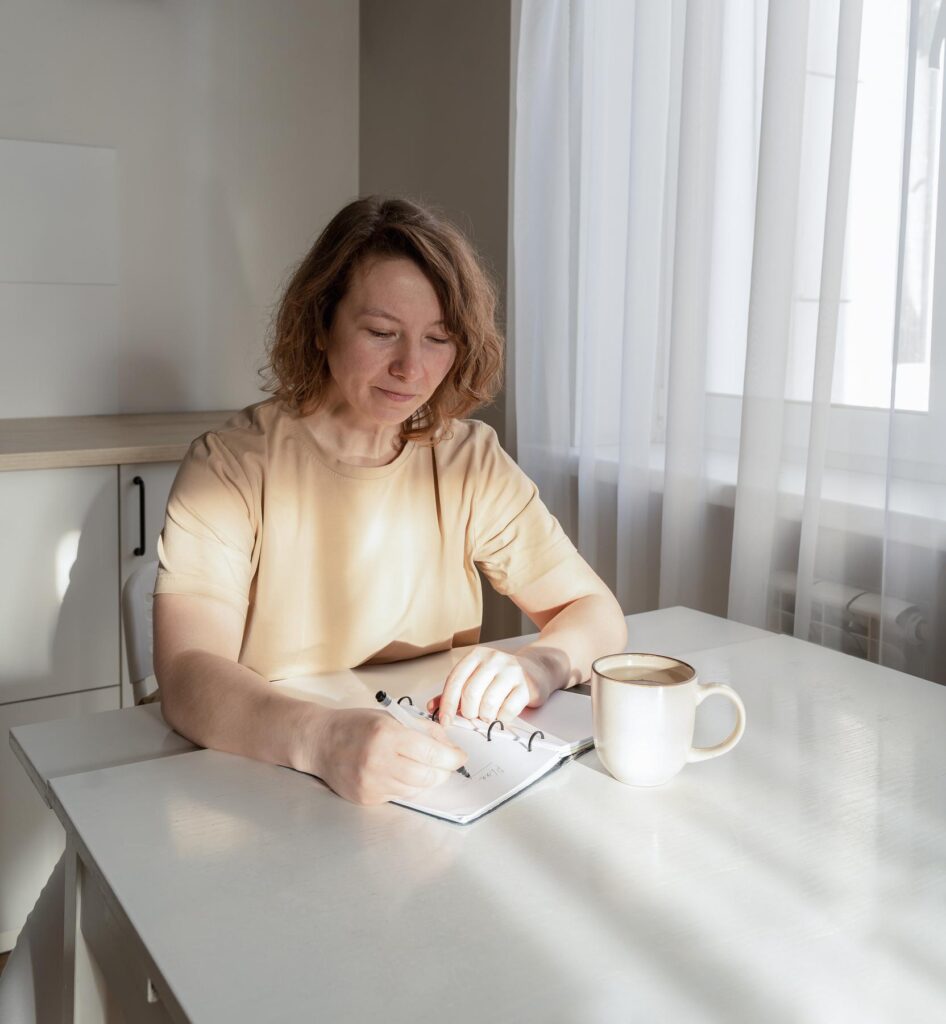 Daily journaling habit supporting emotional clarity