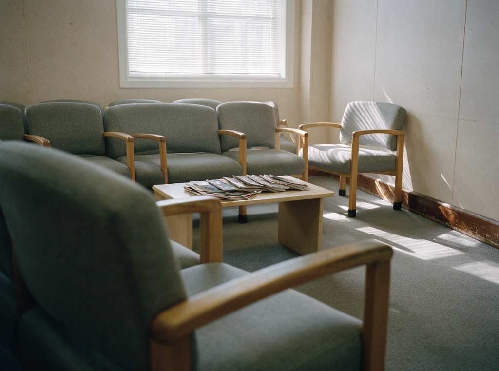 An empty fertility clinic waiting room — where the largest group of patients are the ones with no diagnosis